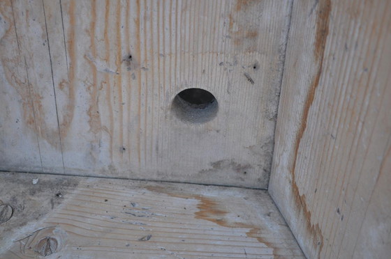 Gran trinchador de madera blanqueada, años 40 – Loza (photo 6 of 8)