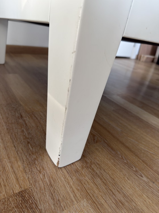 Image 1 of Moderne loungeset – wit hout en kunstleer – zeer comfortabel
