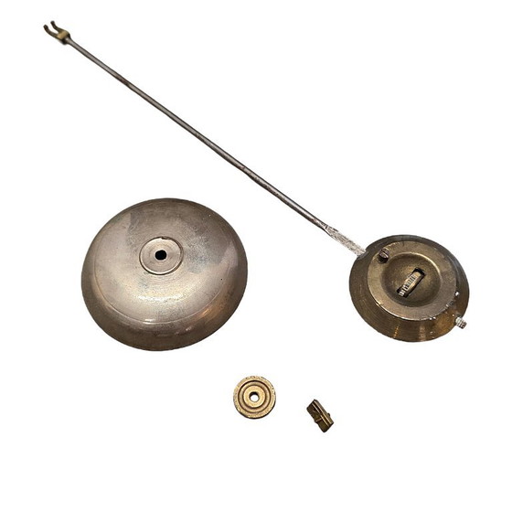 Frans Art Deco Marmeren Pendule, Jaren 20/30 – Decoratieve objecten, Marble, Brass (photo 7 of 7)