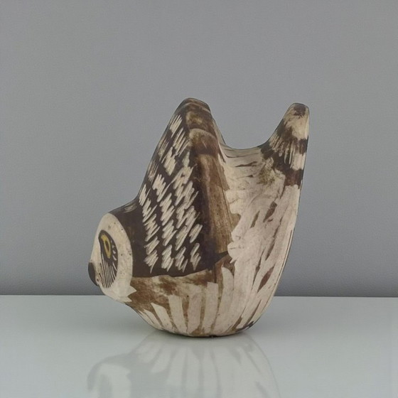 Image 1 of Edward Lindahl für Gustavsberg – Keramik-Eule "Burr" (Schweden, 1960er)