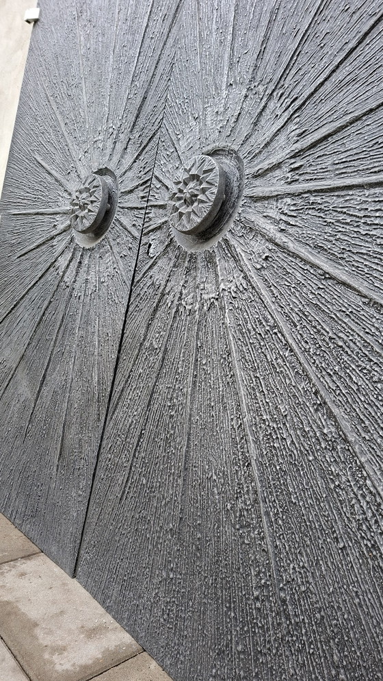 Image 1 of Brutalist brutalism door deur vintage