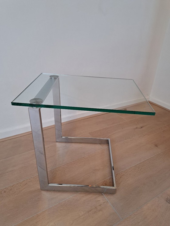 Image 1 of Tavolino Gebra, in vetro, design vintage