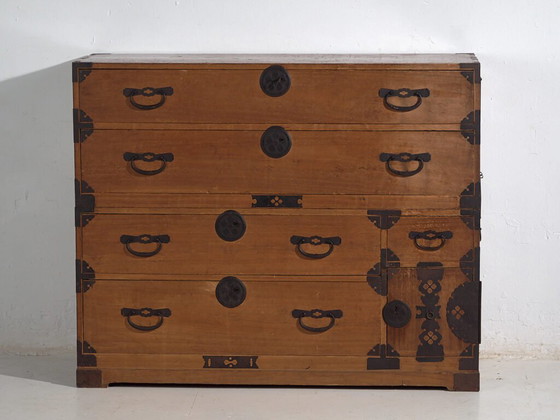 Antique Japanese Tansu - Meiji Period / Taishō (c. ) #28 – Chest of drawers, Iron (photo 31 of 40)