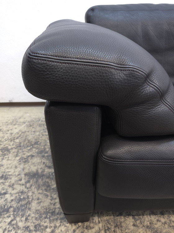 Image 1 of Canapé design deux places anthracite De Sede ds 17 en cuir, canapé de salon wk