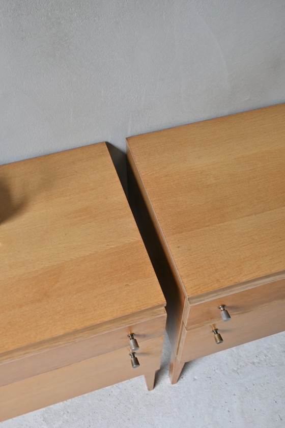 Image 1 of Set vintage di comodini in rovere