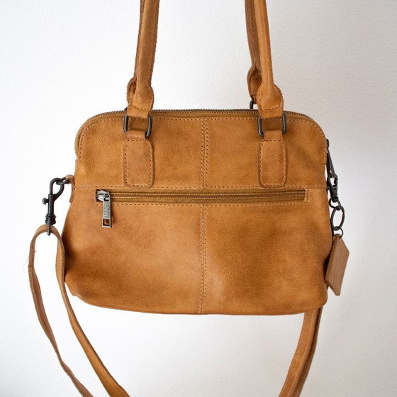 Image 1 of Ochre yellow leather shoulder bag from Bear Design