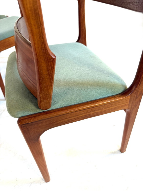 Image 1 of 6 chaises de salle à manger vintage, Korup Stolefabrik '70