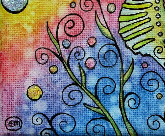 Image 1 of Unique Painting of a Seahorse (Hand-painted)