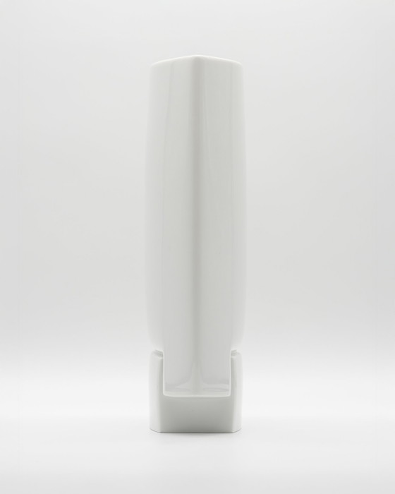 Image 1 of Vintage Rosenthal Porcelain XL Vase Duo Michael Boehm DEBUT 1980s Elegance Chic