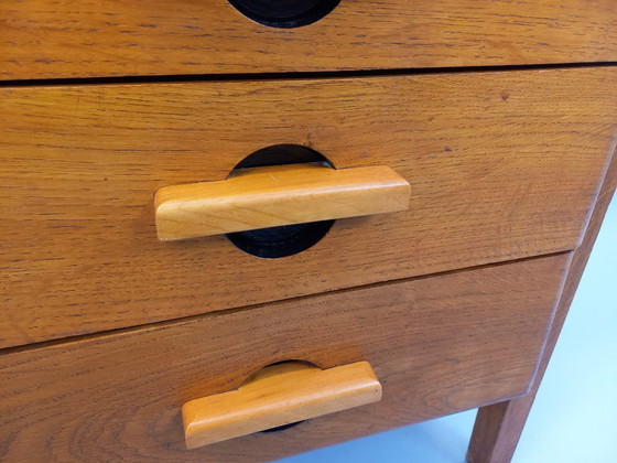 Image 1 of Scrivania vintage in legno di quercia degli anni '60