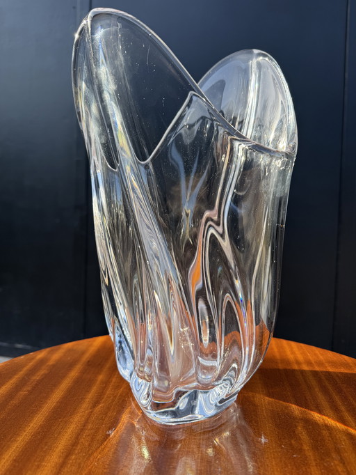 Vannes crystal vase, 1960s
