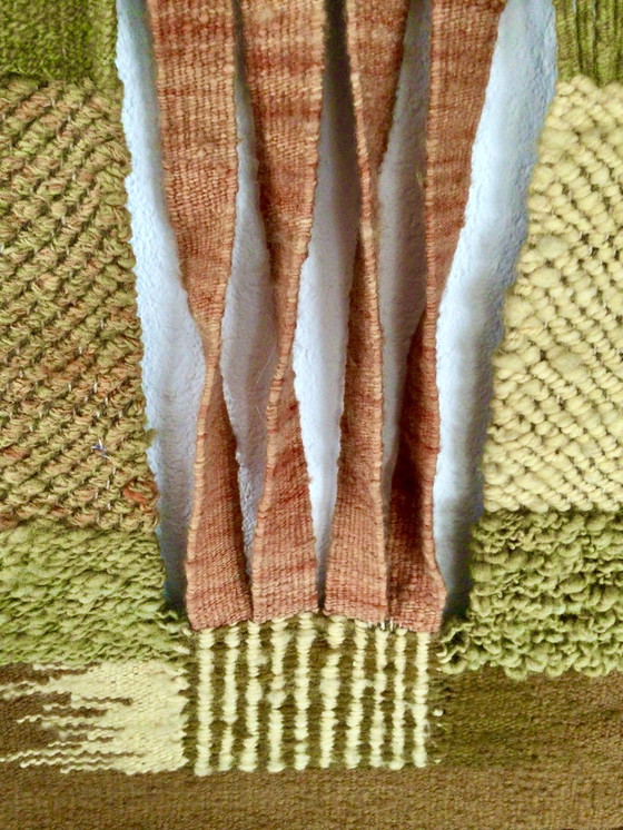 Image 1 of tapisserie murale vintage faite main, pièce unique