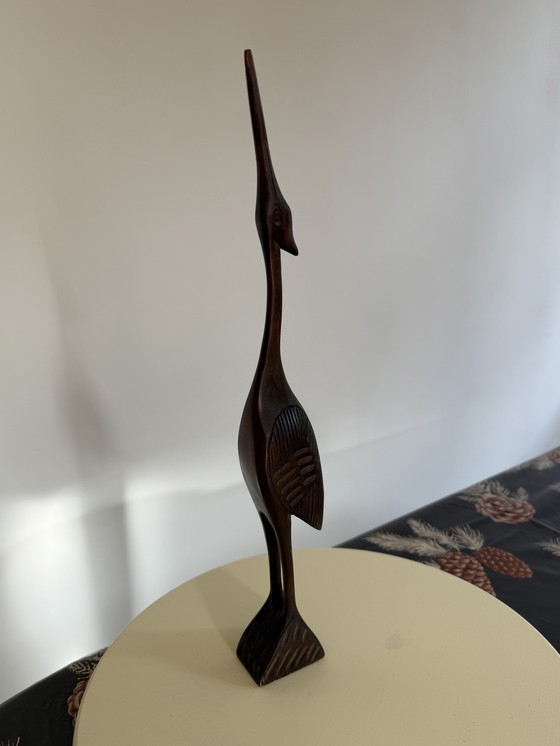 Image 1 of Uccello in legno anni settanta
