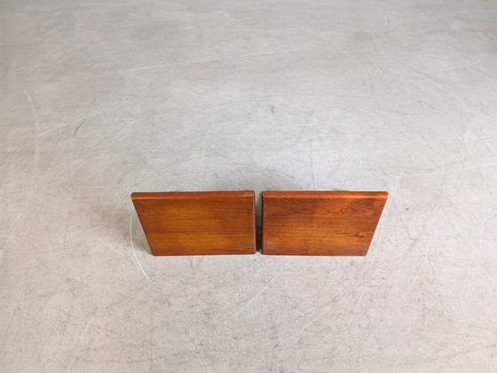 Image 1 of Original 2er Set Midcentury Wandkonsole Wandregal teak 1960