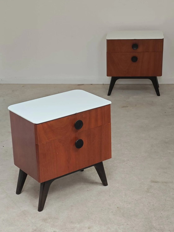 Comodino di Jindrich Halabala per Up Zavody 1950 – Comodini, Wood, Art Deco (photo 8 of 30)