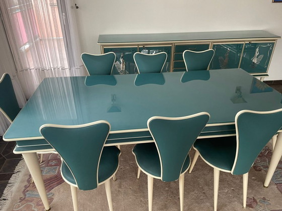 Image 1 of Set da pranzo italiano completo di metà secolo di Umberto Mascagni - anni '50-'60