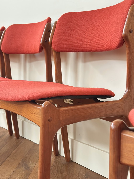 Image 1 of 4 vintage stoelen Erik Buch Deens design jaren 50/60