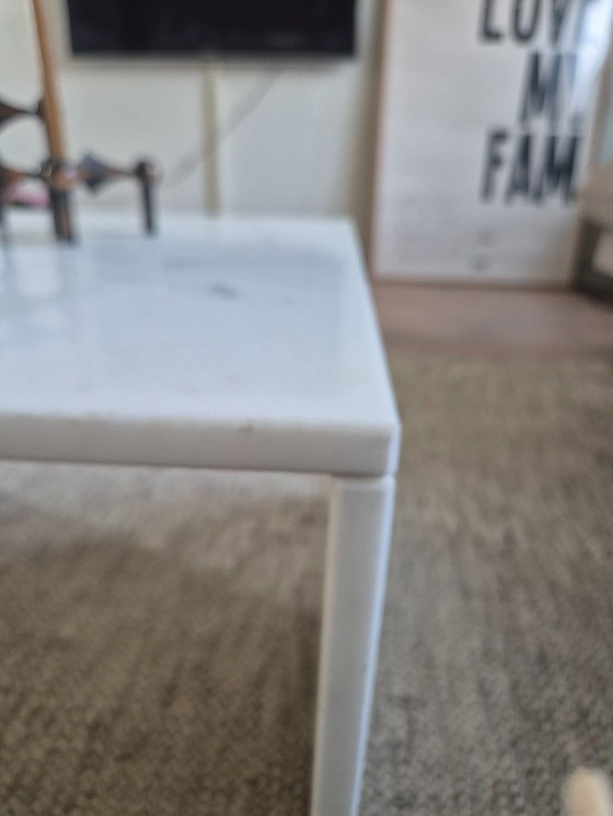 Image 1 of 2x vintage Carrara marble coffee tables