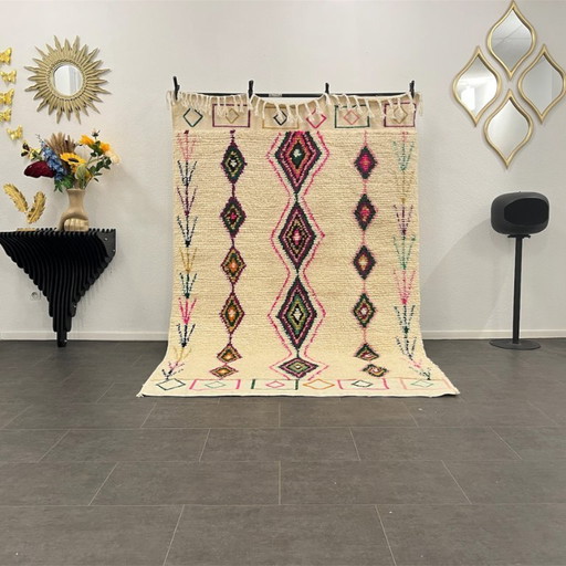 Berber Rug - 251 cm x 167 cm - colored Wool