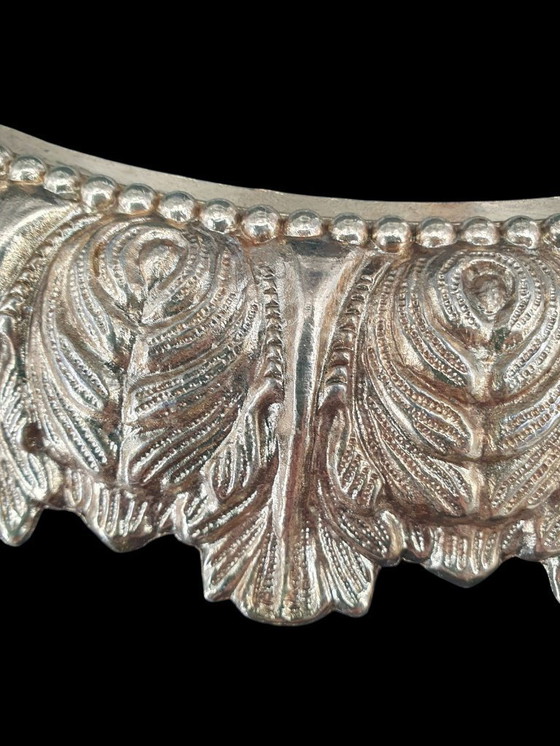 Image 1 of 2247 lampada da soffitto in vetro a rilievo con bordo color rame