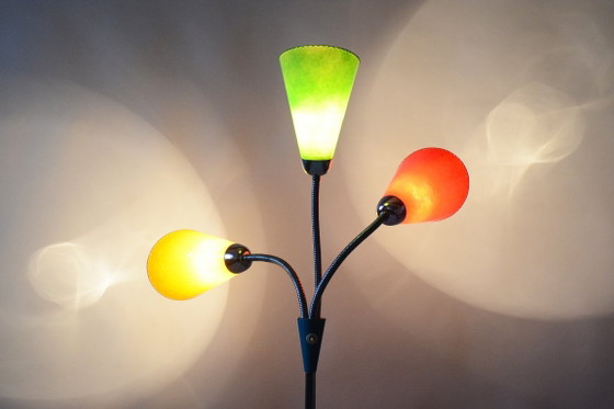 Gerestaureerde staande lamp uit het midden van de 20e eeuw, van Lidokov-Boskovice, chroom, Tsjechië, jaren (photo 9 of 13)