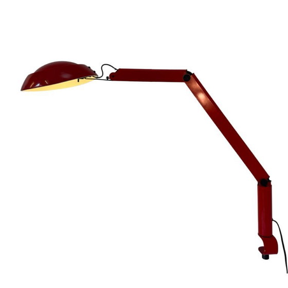 Image 1 of Jørgen Gammelgaard for Pandul (Nordisk Solar) - Desk lamp model ‘JoGa’ - Red, adjustable desk mounted with a clamp