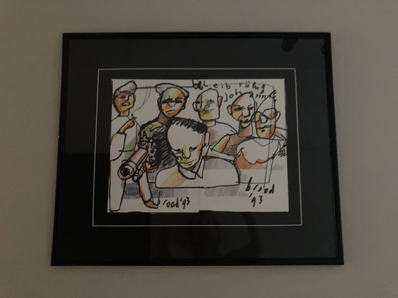 Image 1 of Drawing/aquarelle Herman Brood