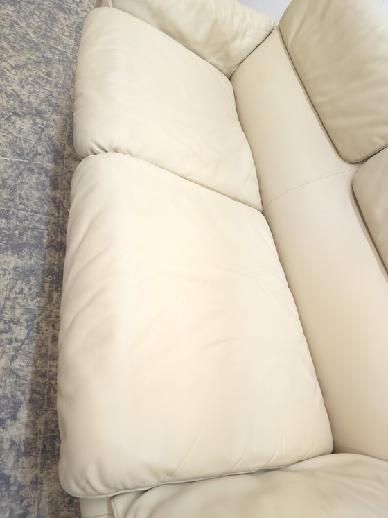 Image 1 of Canapé design en cuir De Sede ds 2011, canapé deux places beige