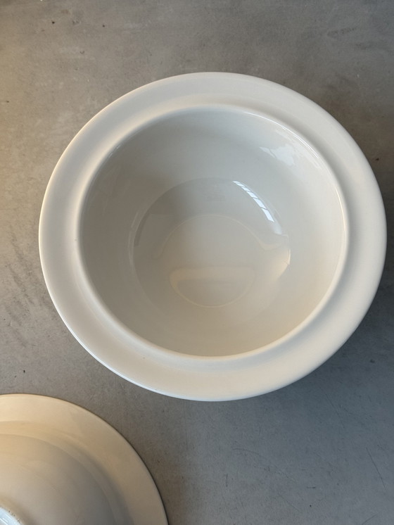 Image 1 of Set of 2 Alessi design bowls – white porcelain – Made in Italy