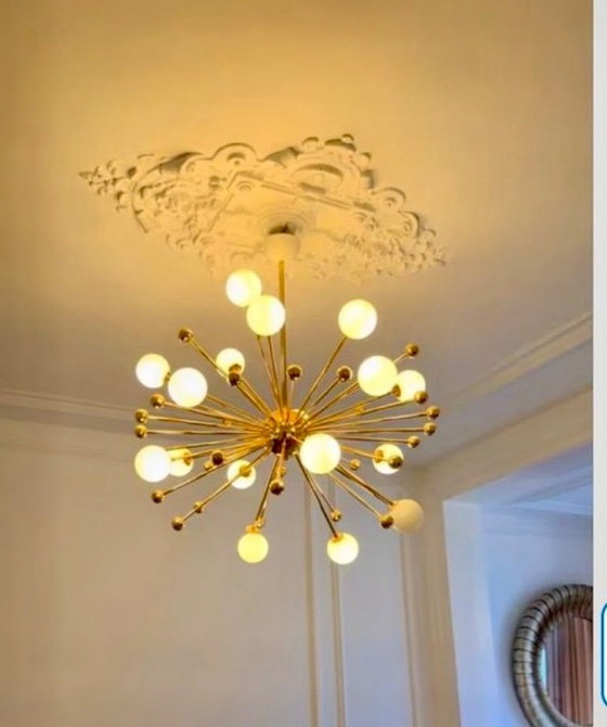 Image 1 of Eclectic Maximalist Sputnik spheres lamp