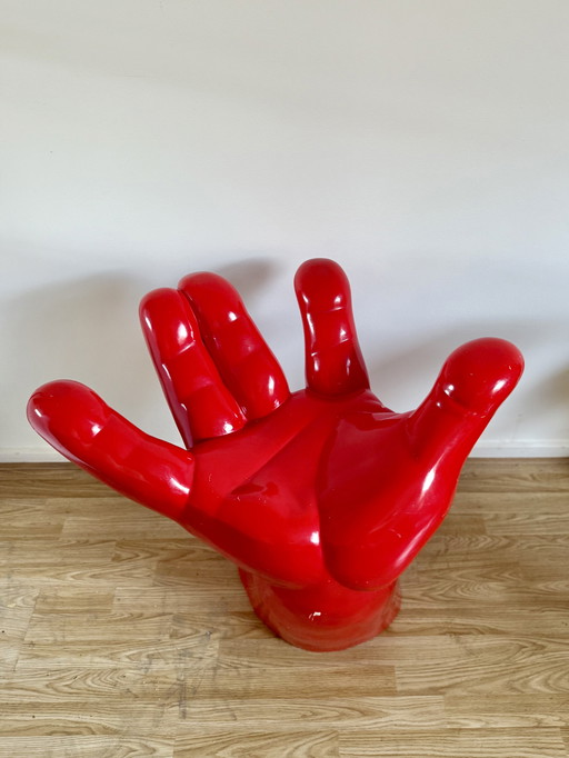 Hand-shaped Red Chair