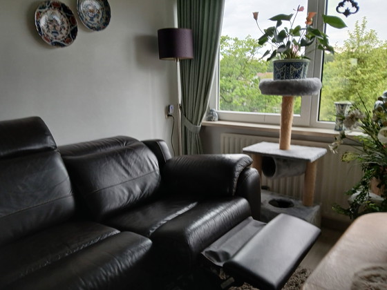Image 1 of CHATEAUX D'AX Ledersofa mit Liegefunktion, Chaiselongue und elektrisch verstellbarer Liegefunktion