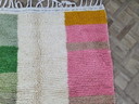 Handmade Moroccan rug in pure wool with traditional colorful patterns, 140/260 cm