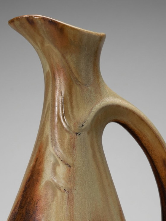 Caraffa Denbac in gres smaltato marrone – Art déco – 24 cm – Vasi, Ceramic (photo 5 of 7)