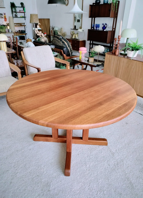 Vintage Danish teak extendable dining table 120cm, Rosengaarden – Wood (photo 5 of 15)