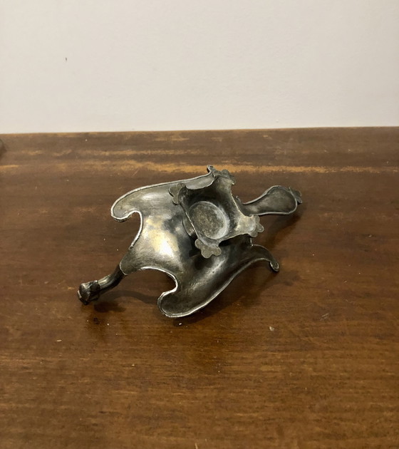 Image 1 of Kerzenhalter Pfau aus Messing