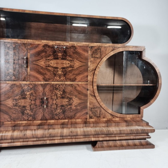 Art Deco Sideboard, 1940s – Glass (photo 8 of 10)