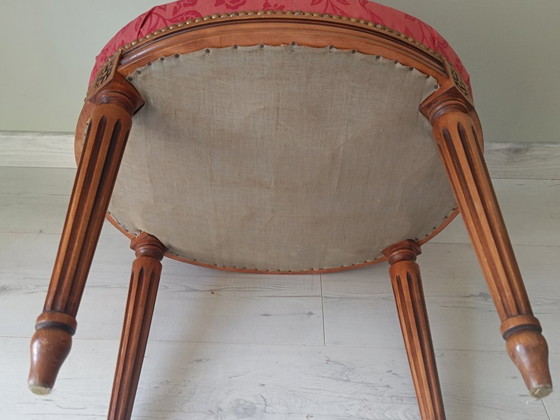 Image 1 of Panca in stile Luigi XVI in legno massello di ciliegio