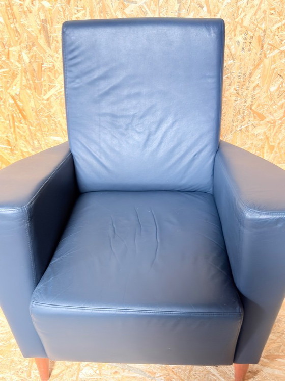 Image 1 of Vintage armchair blue leather