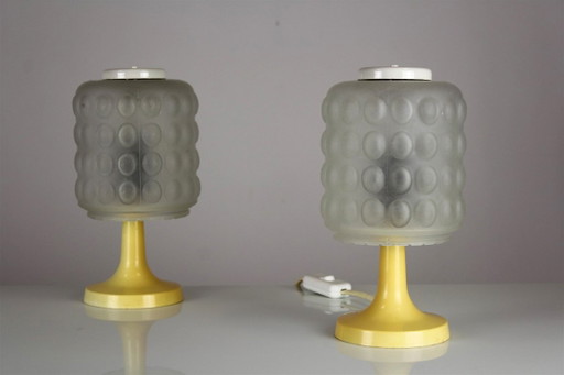 Lámparas de mesa Space Age de Elektroinstala Děčín, Checoslovaquia, años 70, Juego de 2