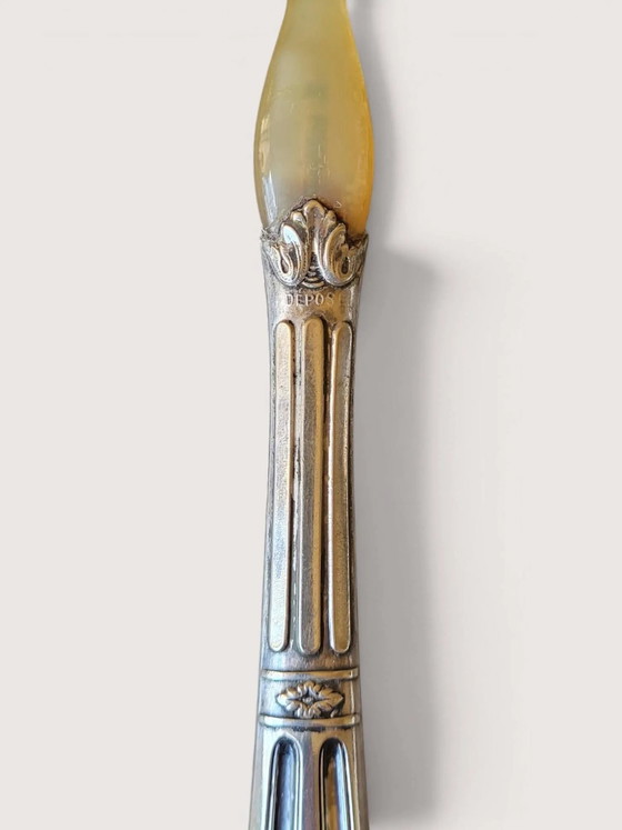 Versilbertes Salatbesteck – Besteckkassetten, Art Deco (photo 3 of 8)
