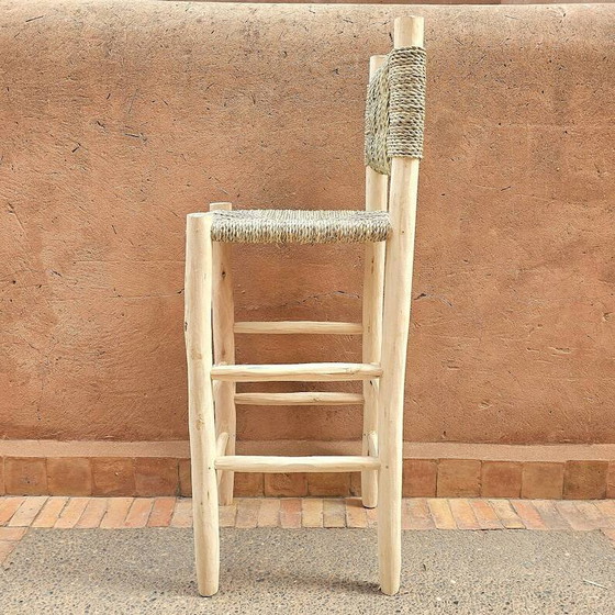 Sgabello fatto a mano 100cmx35cm – Sgabelli da bar, Pelle, Legno, Bohemian (photo 4 of 6)