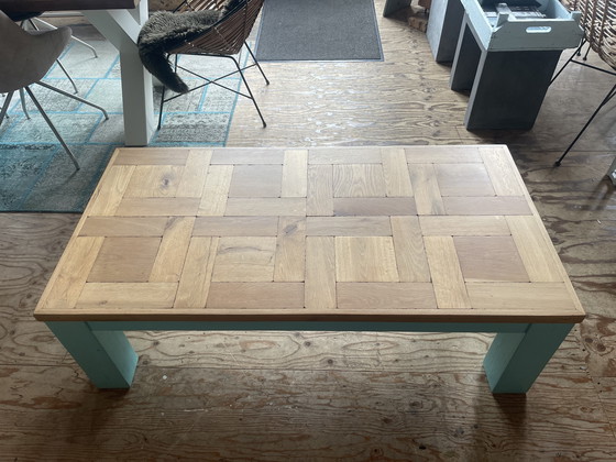 Image 1 of Oak mosaic coffee table