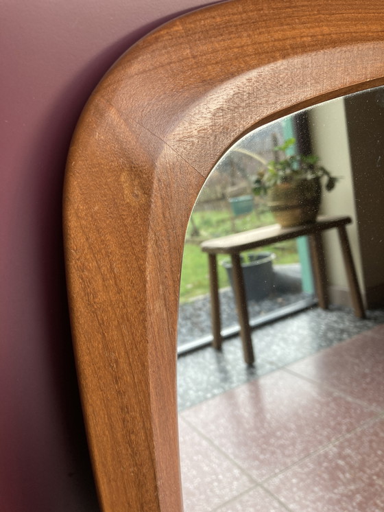 Image 1 of Mid century vintage teak mirror