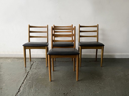 Set Of 4 1970'S Mid-Century Dining Chairs By Schreiber Furniture