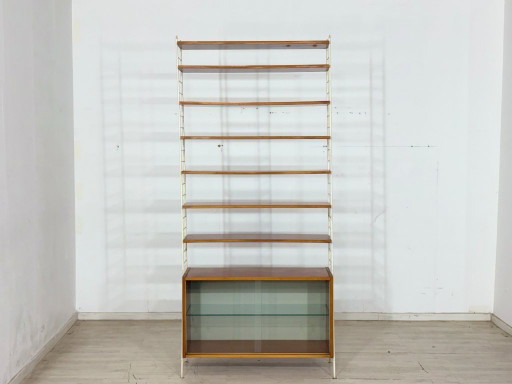 Estantería de pared modular de mediados de siglo, serie “Sybille” - década de 1960 / Estantería String