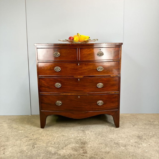 Image 1 of Commode à tiroirs antique, acajou, Angleterre, 19e siècle