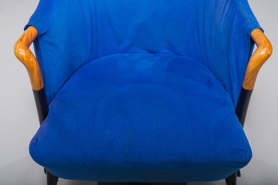 Image 1 of  Italiaanse Alcantara Project Fauteuils van Umberto Asnago voor Giorgetti/Progetti, jaren 1980, Set van 3