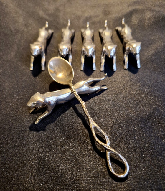 Image 1 of Jaguar messenleggers verzilverd 