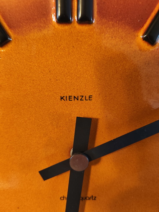 vintage Kienzle Chronoquartz wandklok uit de jaren 70